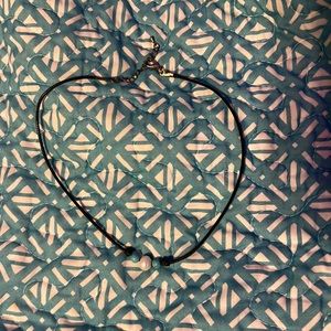 Blue and white peral necklace